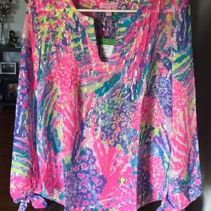 NWT Lilly Pulitzer silk top